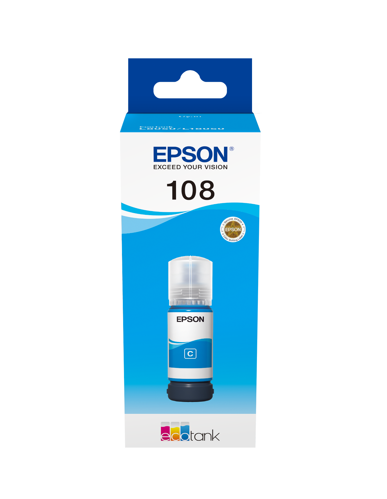 בקבוק דיו כחול 108 ECOTANK CYAN INK BOTTLE