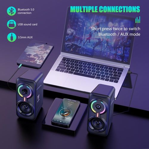 רמקולים גיימינג ONIKUMA L6 – עיצוב RGB וסאונד איכותי