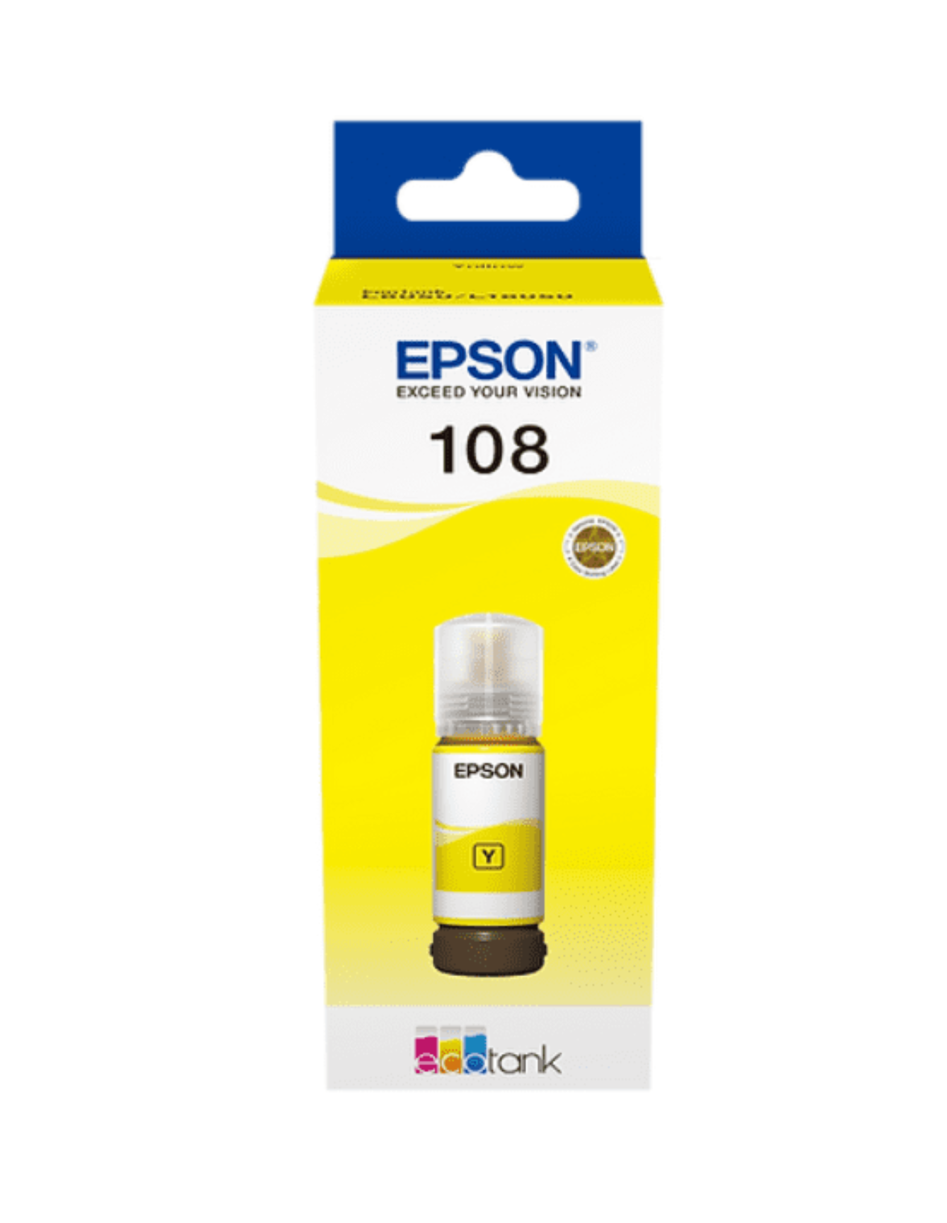 בקבוק דיו צהוב 108 ECOTANK YELLOW INK BOTTLE