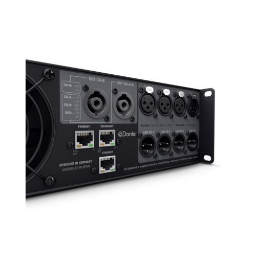 מגבר 4 ערוצים כולל DSP דגם DSP 44 K מבית LD SYSTEMS
