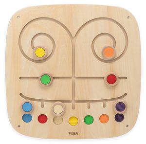 לוח משחק ופעילות מעץ לתלייה - מסלולים ומרקמים