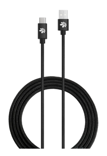 כבל טעינה מהירה וסנכרון USB ל- TYPE C  באורך 3 מטר