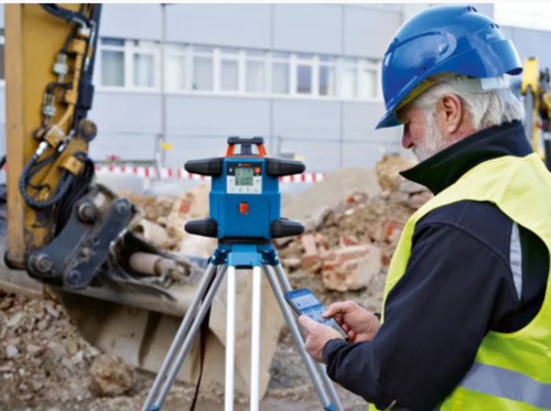 פלס לייזר מסתובב עד 600 מטר BOSCH