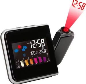 שעון מעורר דיגיטלי מקרין לתקרה ALARM CLOCK 8190
