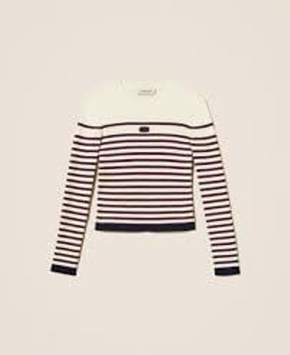 Striped turtleneck jumper