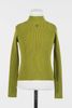 Rib knit turtleneck jumper with Oval T