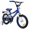 אופניים לילדים קונקט 14 אינץ' עם גלגלי עזר לגילאי 3-4 - כחול