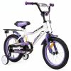 אופניים לילדים קונקט 14 אינץ' עם גלגלי עזר לגילאי 3-4 - סגול