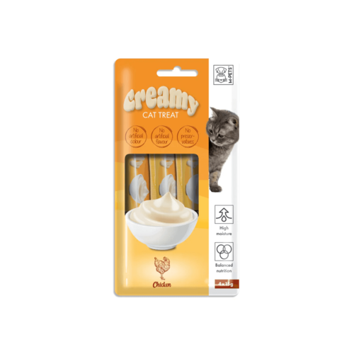 אמ פטס M-Pets חטיף שלוקים לחתול עוף 4 יחידות