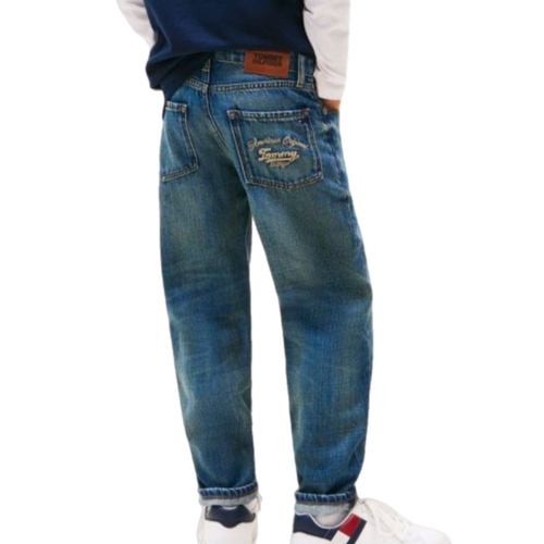גינס TOMMY HILFIGER מידות 12-18 חודשים עד 16 שנים לילדים בשטיפה כהה