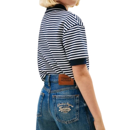 גינס TOMMY HILFIGER מידות 12-18 חודשים עד 16 שנים לילדים בגוון כחול כהה