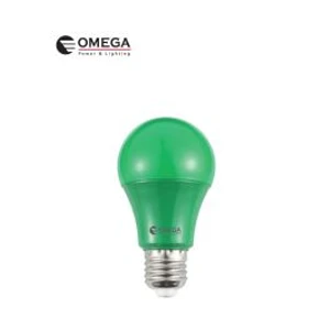 נורת לד 9W A60 אור ירוק OMEGA E27