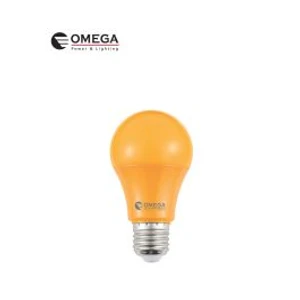 נורת לד 9W A60 אור כתום OMEGA E27