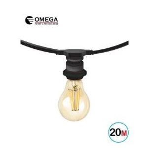 . גרלנדה 20 מטר E27X20 אריזת בליסטר OMEGA