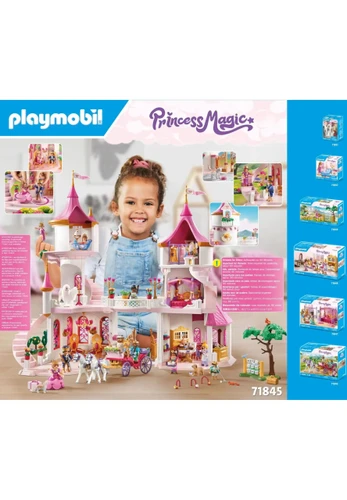 משחק פליימוביל ארמון עם זוג מלכותי ושני כסאות מלכות לגילאי 4+