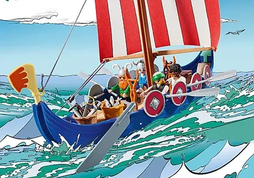 משחק פליימוביל אסטריקס: ספינת פיראטים עם 4 דמויות לגילאי 5+