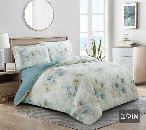  מצעים זוגי רחב כותנה 180/200 אוליב