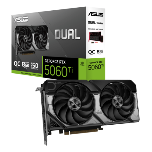 כרטיס מסך ASUS Dual GeForce RTX 5060 Ti 8GB GDDR7 OC Edition