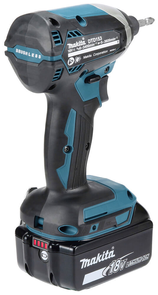 מברגת אימפקט מקיטה DTD153Z 18V LXT BL – גוף בלבד (ללא סוללה ומטען)