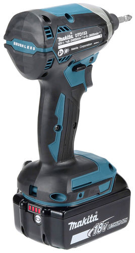 מברגת אימפקט קומפקטית 18V LXT® | Makita דגם DTD153 מנוע בראשלס
