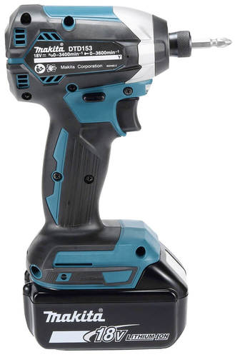 מברגת אימפקט קומפקטית 18V LXT® | Makita דגם DTD153 מנוע בראשלס