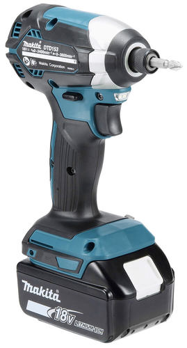 מברגת אימפקט קומפקטית 18V LXT® | Makita דגם DTD153 מנוע בראשלס
