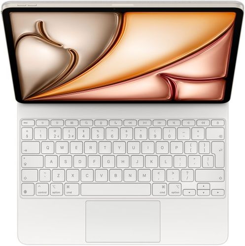 מקלדת מקורית Apple Magic Keyboard בעברית ל- MDFV4HB/A iPad Air 11-inch (M3/M2) – צבע לבן