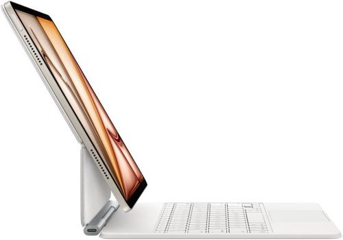 מקלדת מקורית Apple Magic Keyboard בעברית ל- MDFV4HB/A iPad Air 11-inch (M3/M2) – צבע לבן