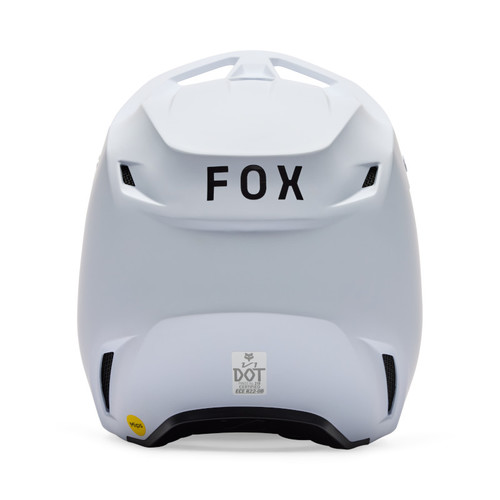 קסדת ילדים פוקס לבן - FOX YTH V1 SOLID V26