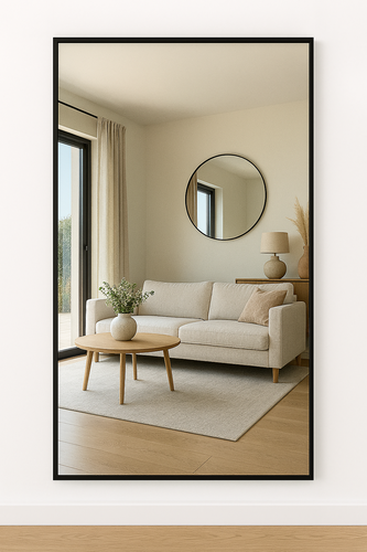 מראה מלבנית פרופיל דק 50*160 ס