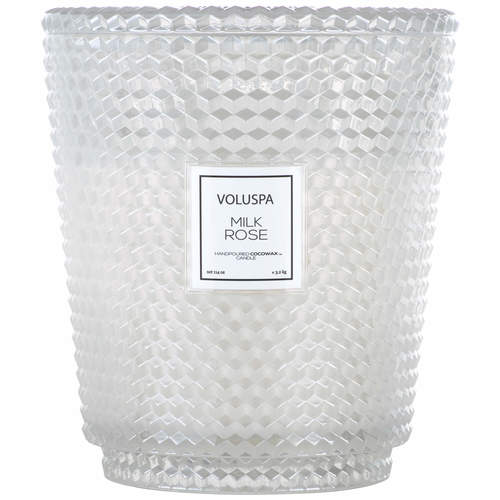 נר ריחני במיכל זכוכית ענק 3.5 קילו - Milk Rose