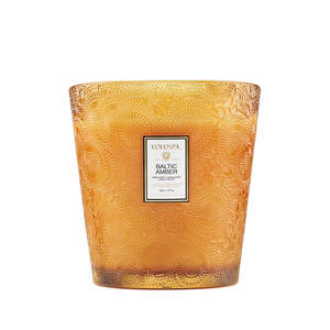 נר גדול 3 פתיליות‏ 1070 גרם - Baltic Amber