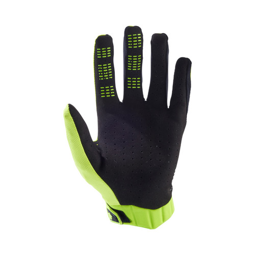 כפפות רכיבה פוקס צהוב - FOX FLEXAIR GLOVES V26