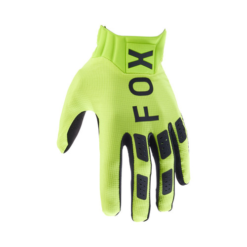 כפפות רכיבה פוקס צהוב - FOX FLEXAIR GLOVES V26