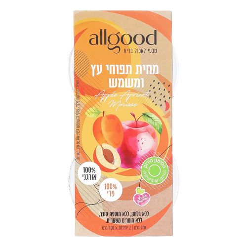 מחית תפוח עץ ומשמש (200 גרם) - all good