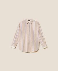 Striped recycled cotton shirt