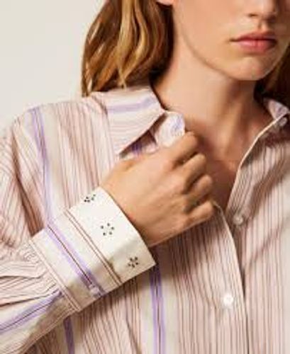 Striped recycled cotton shirt