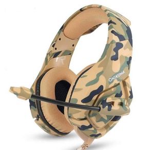 אוזניות גיימינג Onikuma K1B בעיצוב צבאי - חווית שמע מושלמת למשחקים בקונסולות ומחשב