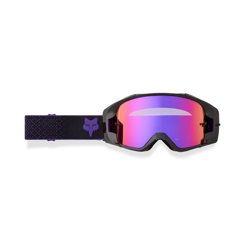 משקפי אבק פוקס שחור / סגול עדשת מראה - FOX VUE CORE VIVID GOGGLES V26