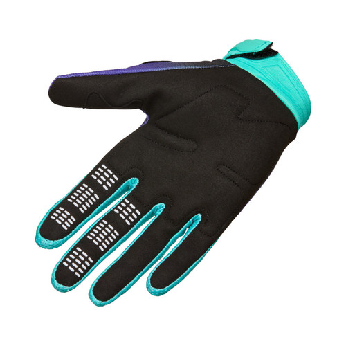 כפפות רכיבה פוקס סגול / טורקיז - FOX 180 COLLECT GLOVE V26