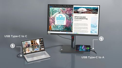 מסך מחשב ThinkVision P24h-30 24' QHD