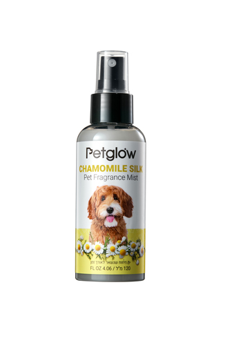 תרסיס מבשם ומחליק פט גלואו בריח Chamomile Silk 120ml