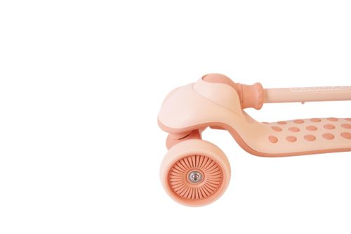 קורקינט ילדים סקיפר SKIPPER מתקפל 3 גלגלים מאירים וכידון מתכונן - כתום