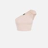 Viscose one-shoulder top with ring