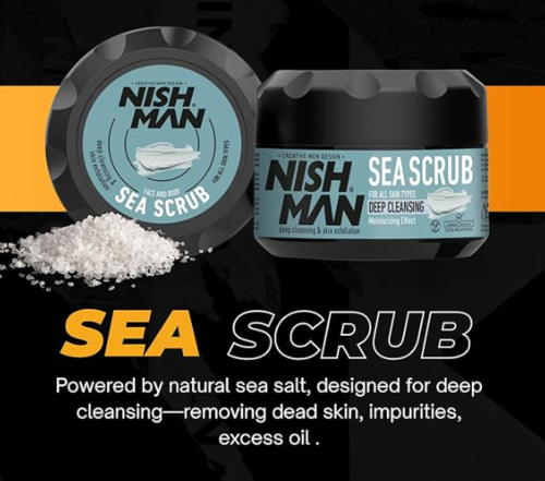 NISHMAN פילינג לניקוי עמוק SEA SCRUB