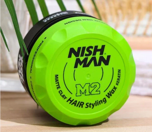 חימר קרטין איכותי של נישמן -Keratin Clay Wax 150ML| M2 NISHMAN