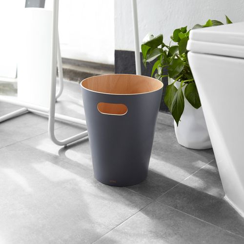 פח Woodrow - עץ אפור כהה 