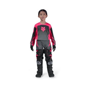חליפת ילדות פוקס 180 שחור / ורוד - FOX 180 YTH GIRLS SHIELD V26