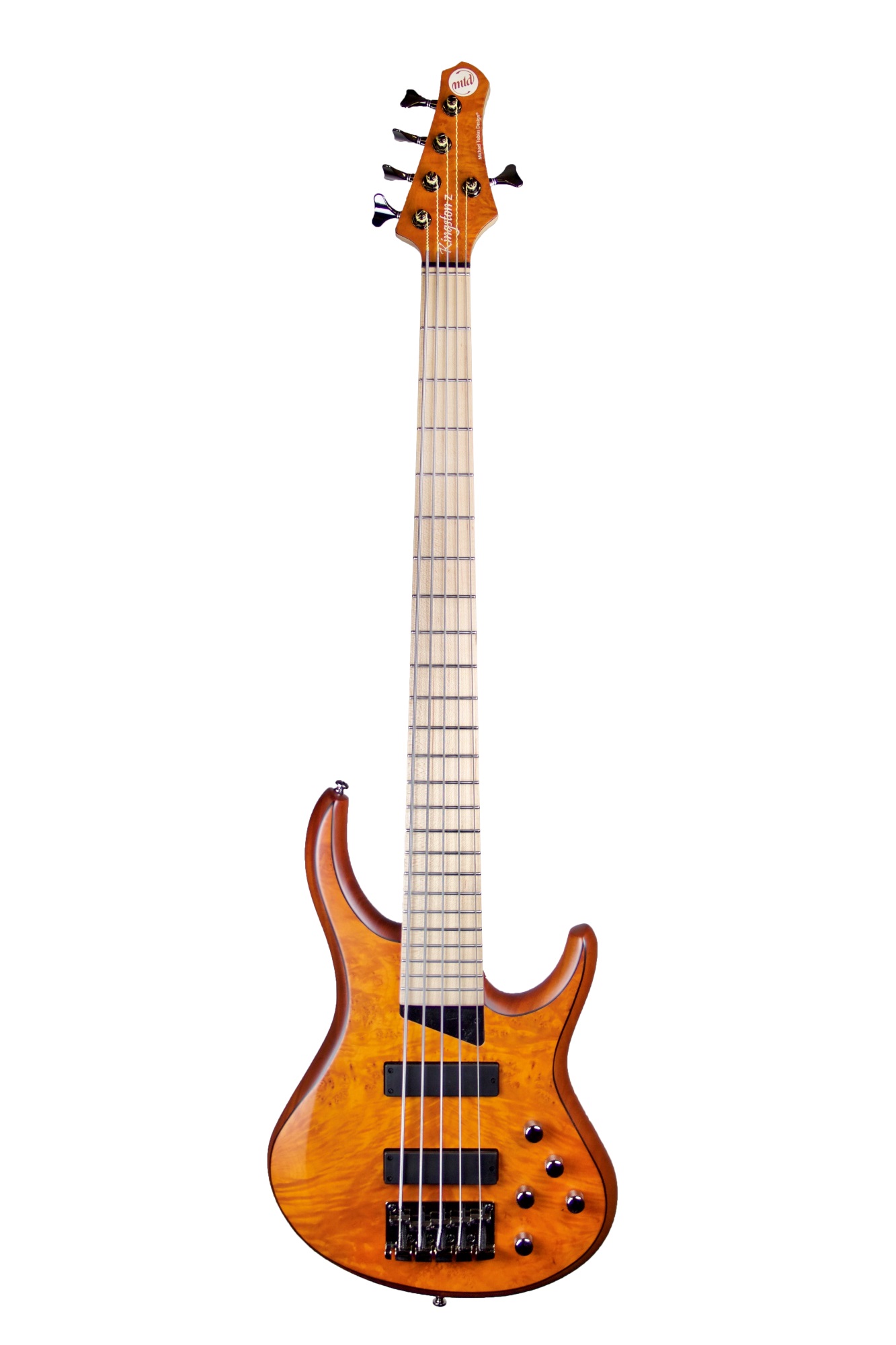 גיטרה בס 5 מיתרים MTD Kingston Z - Satin Amber
