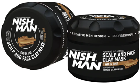 נישמן – מסכת חימר לפנים ולקרקפת 2in1 (Nishman Scalp & Face Clay Mask)